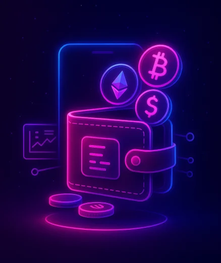 VR headset for crypto wallet development.