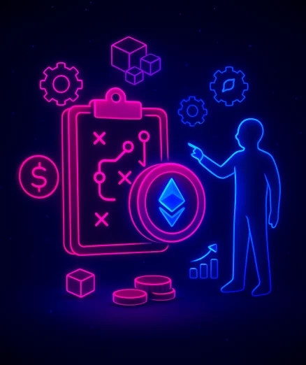 Phone with code for blockchain consulting.