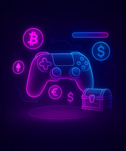 Play-to-Earn Game Development with a controller.